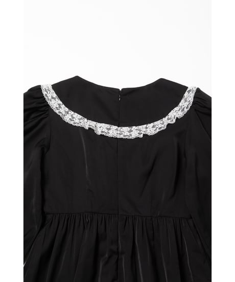 Frill dress / black