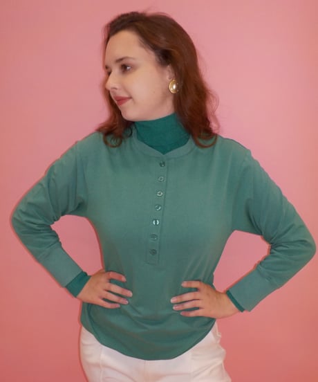 Bottouns sweat shirt / green