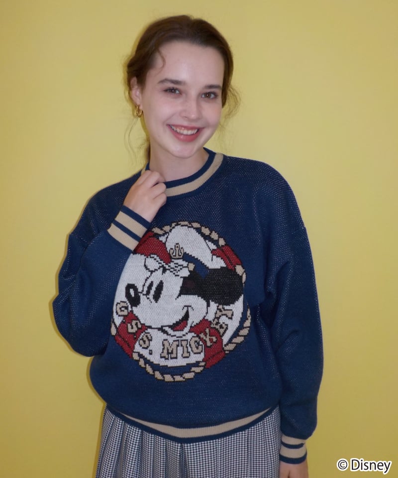 Captain Mickey sweater / navy | Tostalgic Clothing
