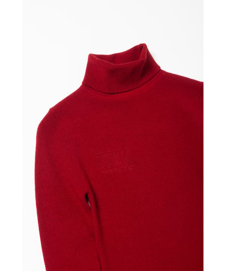 Turtle knit / red