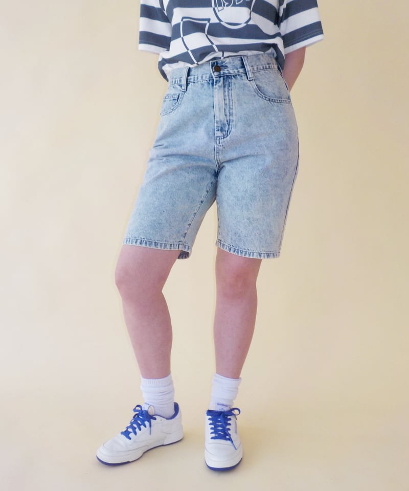 パンツ Tostalgic Clothing Denim half pants Relaxed denim half pants / blue [ Shipped in la
