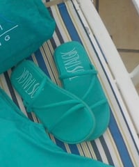 Flip flops / green