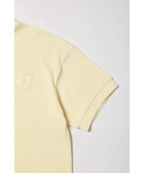 Waffle logo tee / yellow