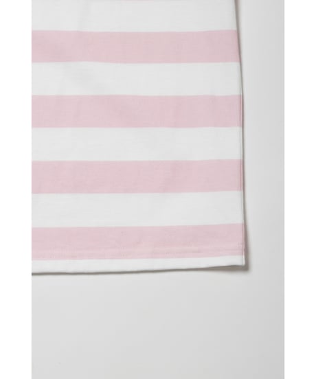 Tos logo stripe Tshirts / pink