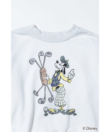 Disney sports sweatshirt(Goofy)(kids) / white