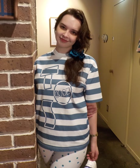 Tos logo stripe Tshirts / green