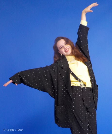 Oversized jacket / polka dots