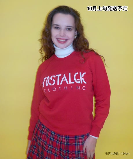 Fitted sweatshirt / red