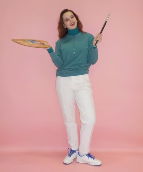 Slacks pants / white