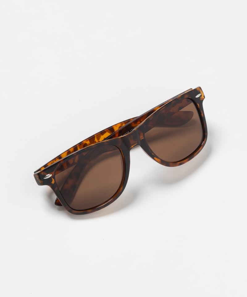 Square sunglasses / tortoiseshell [ Shipped in