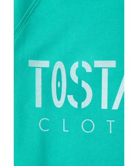 Fitted sweatshirt / blue green