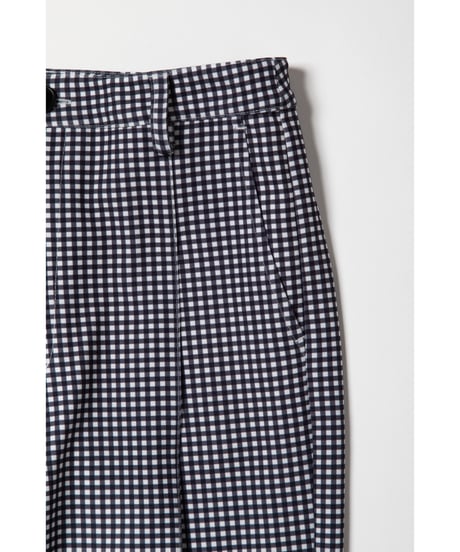 Slacks pants / gingham plaid