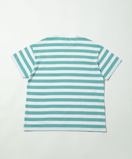 Stripe pocket tee / green