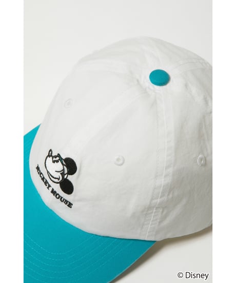 Mickey cap / white×green