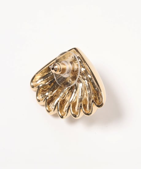 Shell earring / pierce / gold