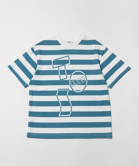 Tos logo stripe Tshirts / green