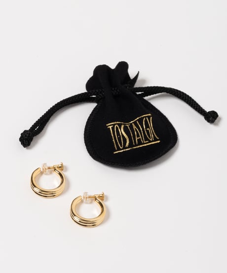 Triple earring / pierce / gold
