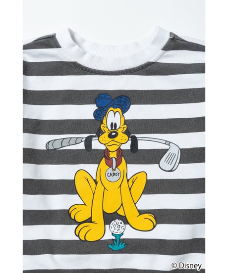 Disney sports sweatshirt(Pluto)(kids) / stripe