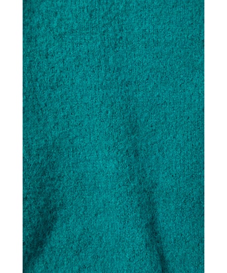 Mohairish pearl cardigan / green