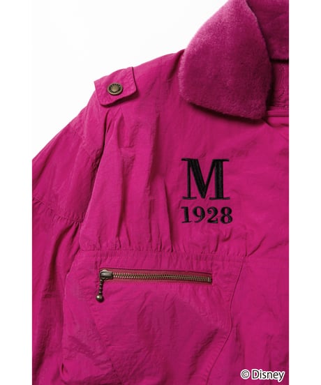 Mickey flight jacket / pink