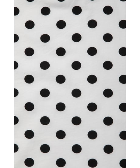 High neck long sleeve pocket tee / polka dots