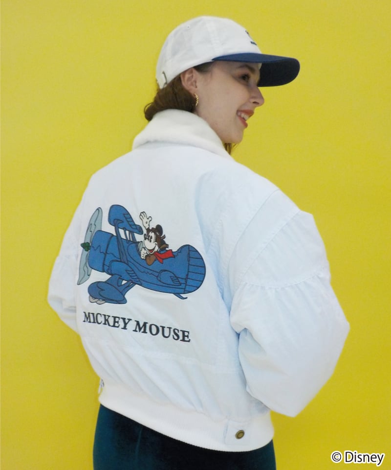 Mickey flight jacket / white［ Shipped in late N