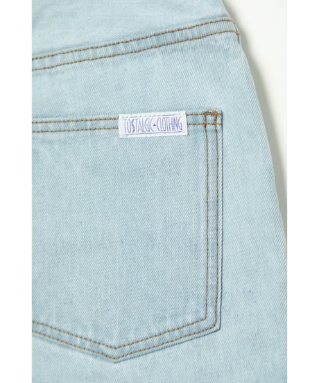 Denim half pants / light blue