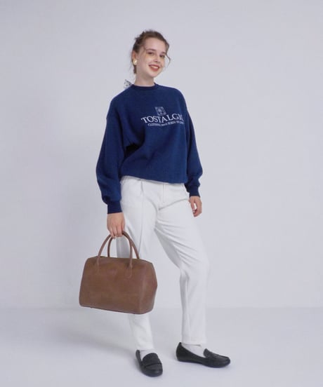 Palm tree sweatshirt / navy