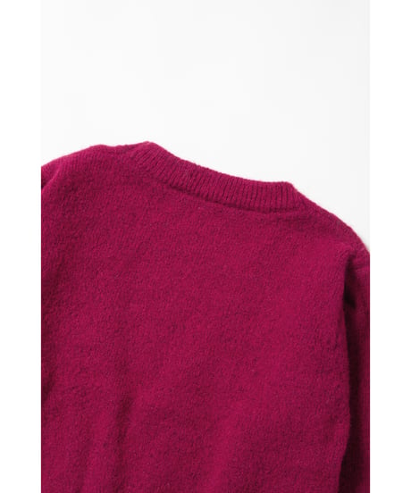 Mohairish pearl cardigan / pink