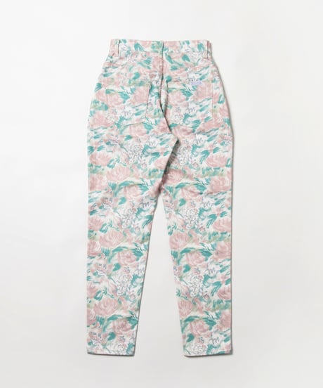 Tostalgic floral denim pants / floral