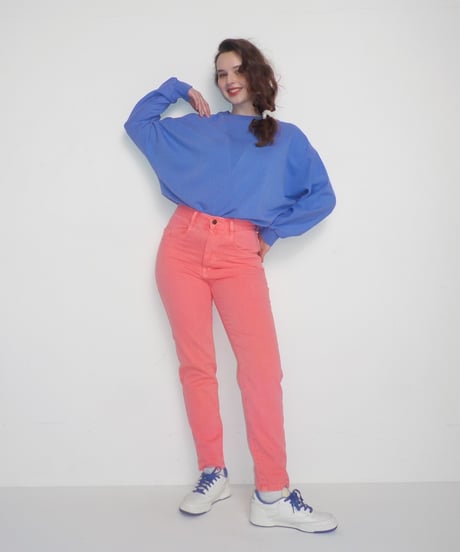 Light ribbed sweatshirt / purple