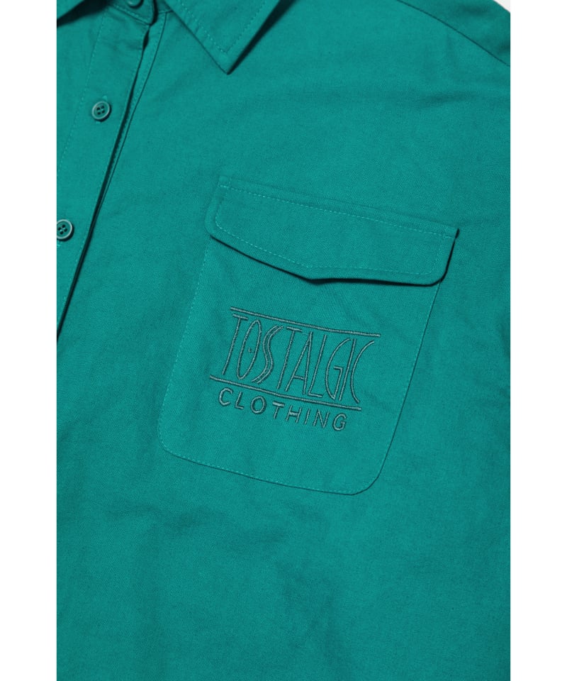 Tostalgic Clothing カラーシャツ グリーン&イエロー2枚セット