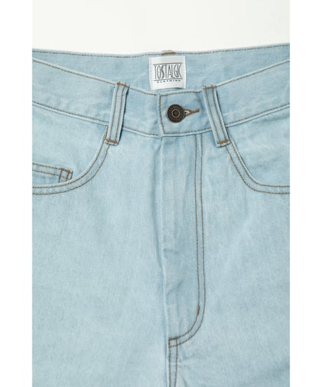 Denim half pants / light blue
