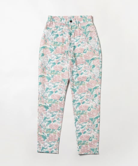 Tostalgic floral denim pants / floral