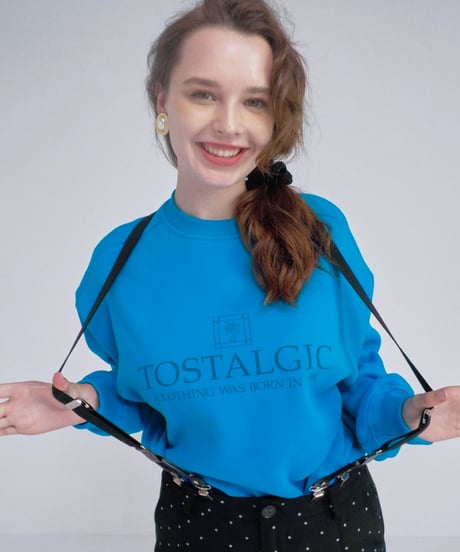 Palm tree sweatshirt / blue