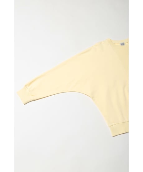 Light ribbed sweatshirt / yellow