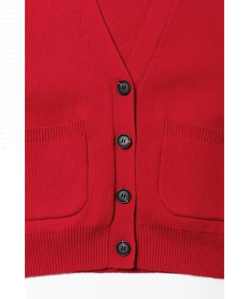 Big knit cardigan / red | Tostalgic Clothing