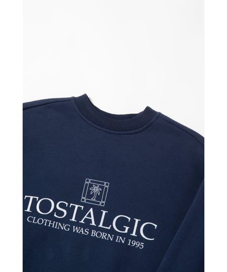 Palm tree sweatshirt / navy