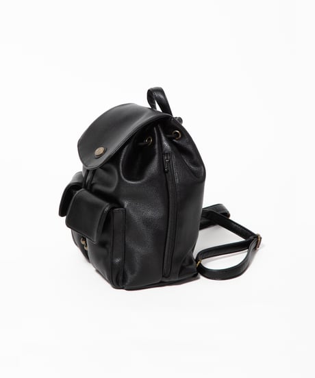 Leather backpack / black