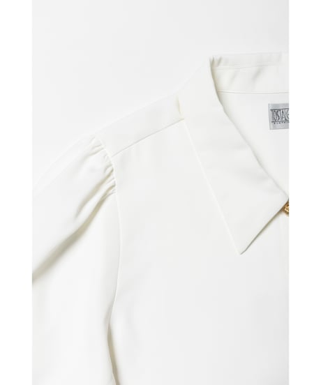 Collar blouse / white