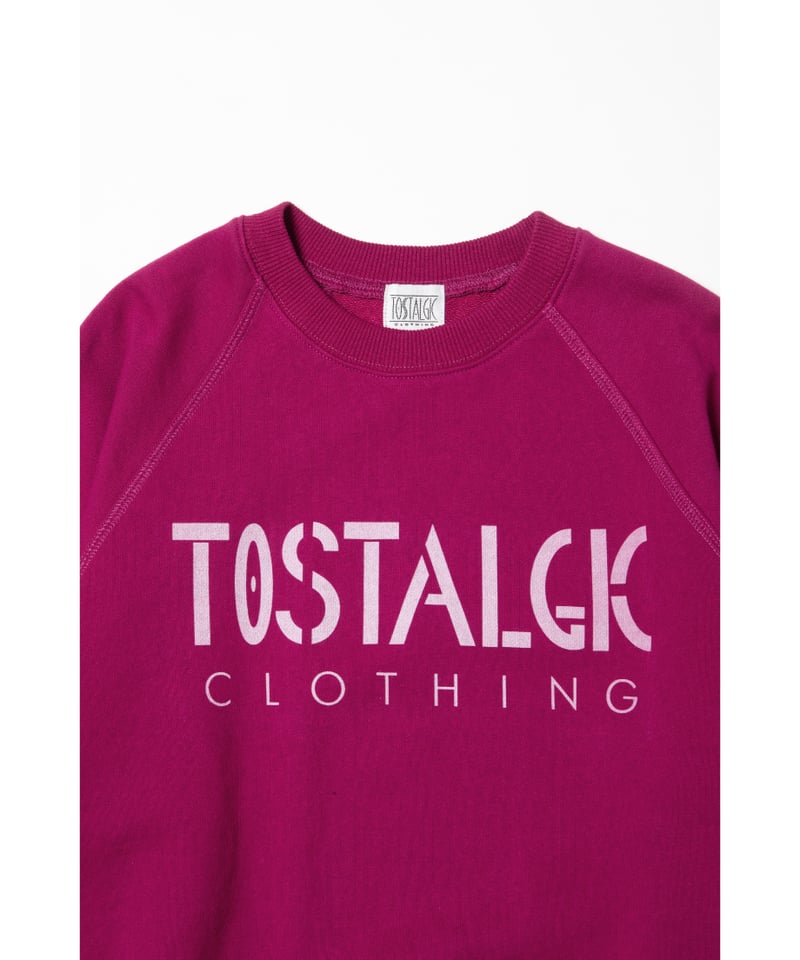 トップス Tostalgic Fitted sweatshirt / pink Fitted sweatshirt / pink［ Shipped in early Oct.