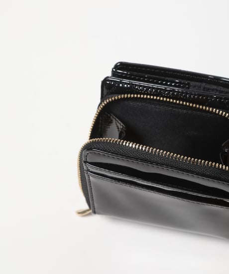 Quilted candies wallet / black
