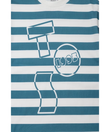 Tos logo stripe Tshirts / green