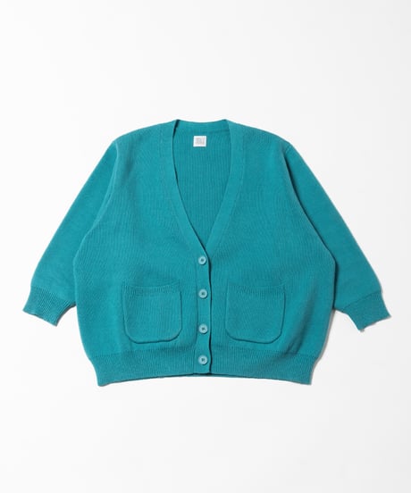 Big knit cardigan / green