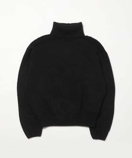 Cable sweater / black