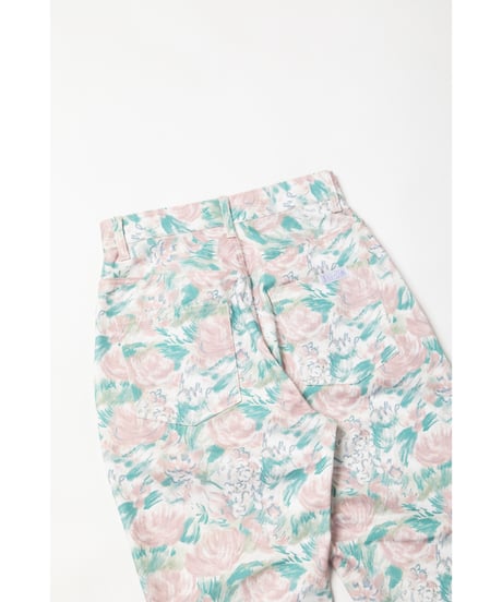 Tostalgic floral denim pants / floral