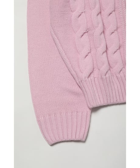 Cable sweater / pink
