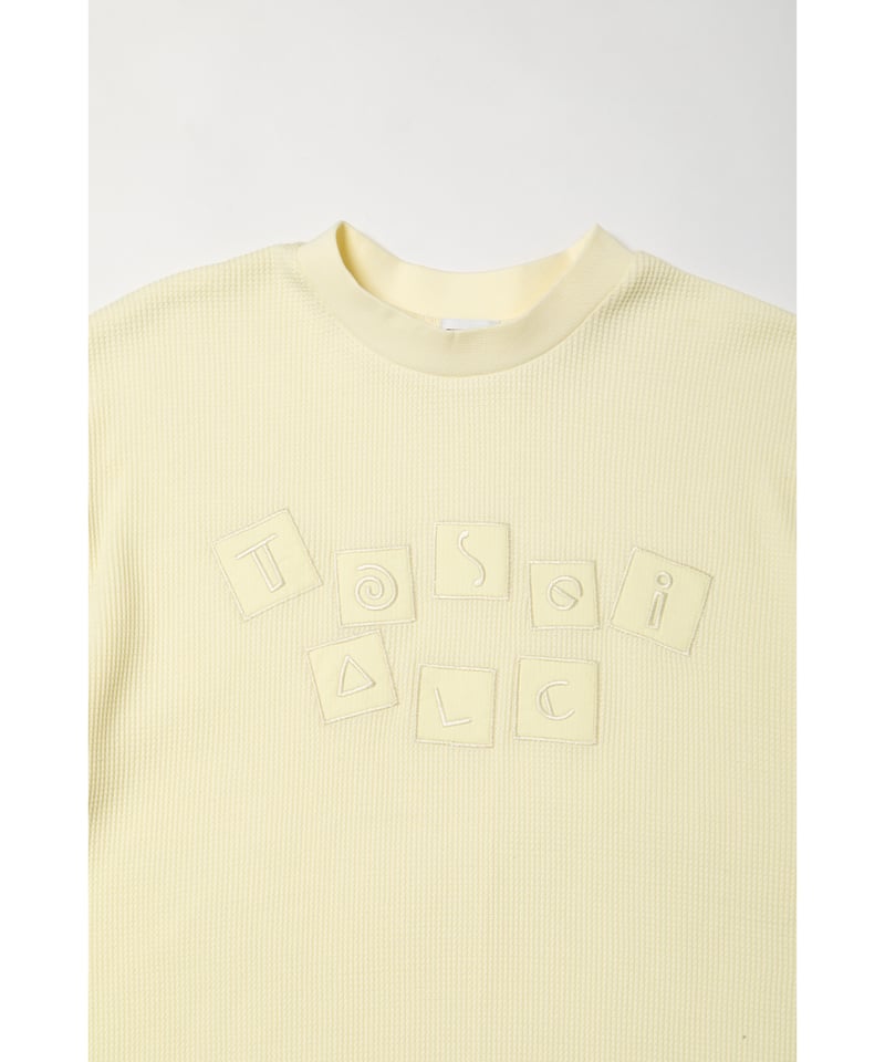 Waffle logo tee / yellow | Tostalgic Clothing