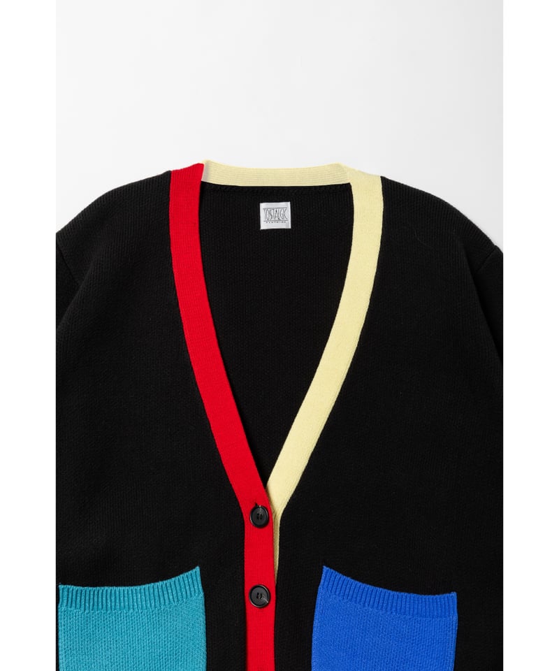 Big knit cardigan / colorful | Tostalgic Clothing