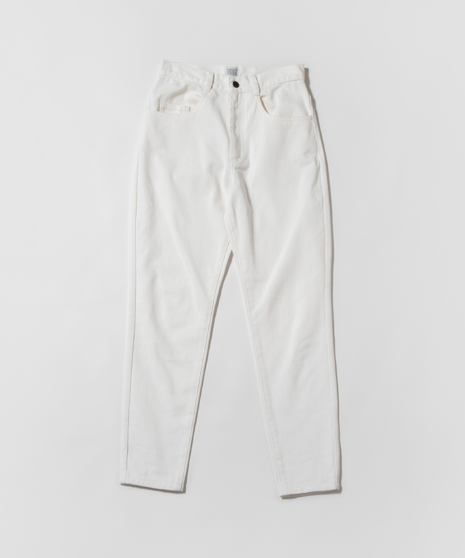Tostalgic denim pants / white | Tostalgic Clothing